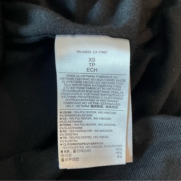 Banana Republic Black Ruched Soft Knit Bodycon Mini Skirt Size XS - Picture 13 of 15